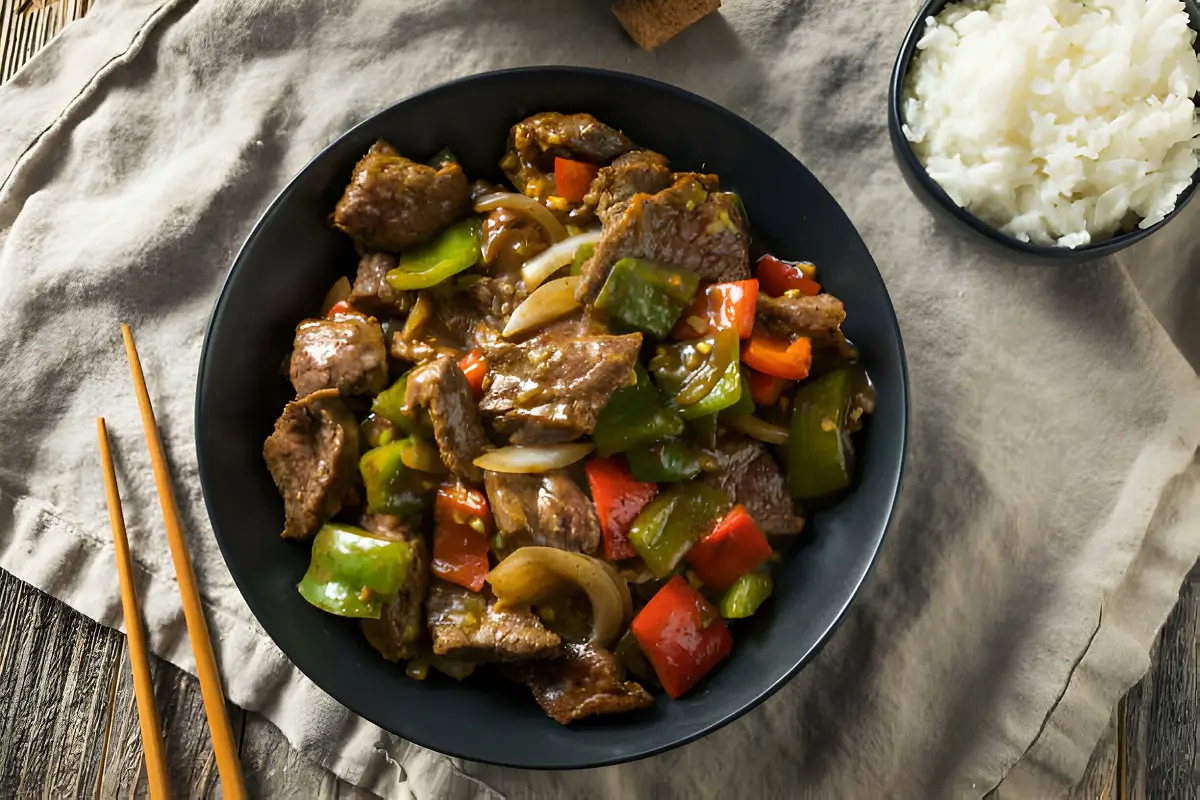 Chinese Onion Pepper Steak