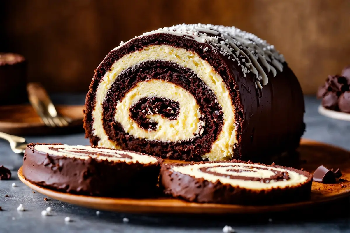 HOMEMADE CHOCOLATE ROLL